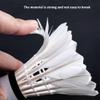 ABPETE 12 PCS Badminton Birdies:White Goose Feather Badminton Shuttlecocks,Birdie Balls with Highly Elastic High-Speed and Durable,Shuttlecocks Feather Suitable for Beginners,Trainers and Amateurs view 4