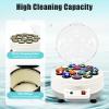 Automatic Billiard Ball Cleaner Machine for 16 Balls, 180W 1000RPM Commercial Pool Ball Washer with Wool Ring, Quiet Tabletop Cleaner Polisher for Home Game Room, Billiard Hall, Bar & Club Use view 3