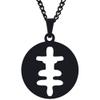KOVEVE Adinkra Symbols Okodee Mmowere Strength, Bravery, Power, and UnitYestainless Steel Pendant Necklace Chain