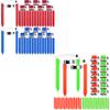 MIUONO Flag Football Belts, Red and Blue Flags with White Belts, Orange and Green Flags with White Belts, 28 Player Training Bundle view 1
