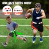 MIUONO Flag Football Belts, Red and Blue Flags with White Belts, Orange and Green Flags with White Belts, 28 Player Training Bundle view 3