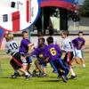MIUONO Flag Football Belts, Red and Blue Flags with White Belts, Orange and Green Flags with White Belts, 28 Player Training Bundle view 4