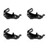 4 Sets Heavy Duty Multipurpose Metal Rubber Clamp Mounting Bracket for Roof Rack with Shovel, Paddle, Axe Holder for Shelf, Boat Car Accessories (Black) view 1