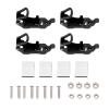 4 Sets Heavy Duty Multipurpose Metal Rubber Clamp Mounting Bracket for Roof Rack with Shovel, Paddle, Axe Holder for Shelf, Boat Car Accessories (Black) view 2