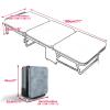 JINGSHIQIAOPL Folding Bed with Memory Foam Mattress, Folding Beds 5 Positions Adjustable Backrest, Portable Foldable Bed, Camping Cots for Adults(180 * 75cm/71 * 29.5inch) view 2