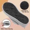 BARERUN Wide Diabetic Shoes for Women Men Adjustable Walking Shoes Comfortable Arthritis Edema House Shoes Non-slip Indoor Outdoor Slippers Grey 5.5-6.5 Women 4-5 Men view 4