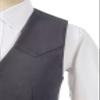 Boys Cowboy Vest for Kids Western Wear Suede Leather Vest Gray Waistcoat Size 8 view 3