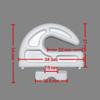 Soccer Goal Open Net Hooks, for Aluminium Football Goals with 8mm Or 12mm Channel Gap, Twist Fit Goal Fixing Hooks (50 Net Hooks) view 4