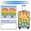 Boneker Custom Luggage Cover Personalized Suitcase Cover Add Your Name Photo Text Logo Double Sided Design Customized Elastic Protector Washable luggage cover protector for TravelS-XL (Avatar, XL) view 2