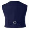 Boys Cowboy Vest for Kids Western Wear Suede Leather Vest Blue Waistcoat Size 8 view 2