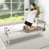 Bacacoo Foldable Pilates Reformer Machine, Multifunctional Yoga Fitness Equipment, Pilates Exercise Equipment Up to 264.55lbs Weight Capacity for Homes, Offices, Yoga Studios (Grey) view 4