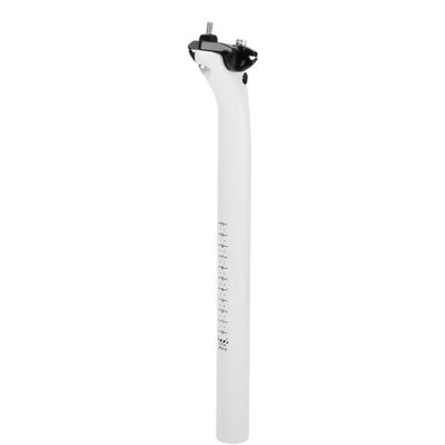 VekAuto 1 Pc Bike Seat Posts 31.6x350mm Bike Saddle Post Seat Tube Universal Lightweight Carbon Fiber White