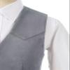 Boys Vests Suede Leather Cowboy Style Vest Western Retro Grey Waistcoat Size 12 view 3