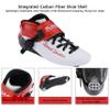 SLJJLHX Inline Speed Skates for Men Women,Professional Carbon Fibre Inline Skates Adult Male,High Performance Fitness Racing Skates,Unisex (RED, US 10.5 / EU 44) view 3