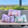 Custom Dance Bag for Girls with Sew Chenille Letter Name, Personalised Sport Duffle Bag for Gym Ballet with Wet Dry Pockets&Shoe Compartment, Travel Duffel Bag,Overnight Bag, Bridesmaid Gift,Birthday view 2