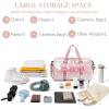 Custom Dance Bag for Girls with Sew Chenille Letter Name, Personalised Sport Duffle Bag for Gym Ballet with Wet Dry Pockets&Shoe Compartment, Travel Duffel Bag,Overnight Bag, Bridesmaid Gift,Birthday view 3