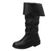 SACFOF Women Medieval Pirate Boots Round Toe Halloween Costume Boots Mid Calf Gothic Cosplay Boots Renaissance Boots view 1