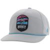 HOOEY Cheyenne Western Trucker Hat for Men  Adjustable Snapback Baseball Cap with Braided Rope - One-Size 1872 Western Bucking-Bronco Embroidered Patch Design - Grey view 1