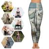 Americanes Eskimoess Dog Print Women's Yoga Pants High Waist Leggings Casual Pants with Pockets for Yoga Gym Workout 2XL view 4