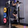 JZOPIDL X4 Power Rack - Heavy-Duty Steel Squat Cage with Adjustable Safety Bars and Chin-Up Bar for Home and Light Commercial Gym view 4