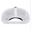 Adjustable Black/White Structured Trucker Female Jack O Lantern Face Halloween Structured Trucker Cap view 2