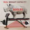 Adjustable Weight Bench with Leg Extension Preacher Pad, 880LBS Capacity Workout Bench Multi-function Bench Press Full Body Workout, Incline Decline Bench for Home Gym Strength Training view 3