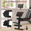Adjustable Weight Bench with Leg Extension Preacher Pad, 880LBS Capacity Workout Bench Multi-function Bench Press Full Body Workout, Incline Decline Bench for Home Gym Strength Training view 4