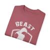 Beast Mode T-Shirt, Fitness Tee, Gym Motivation Shirt, Athleisure Wear, Vintage Style Top Crimson view 3