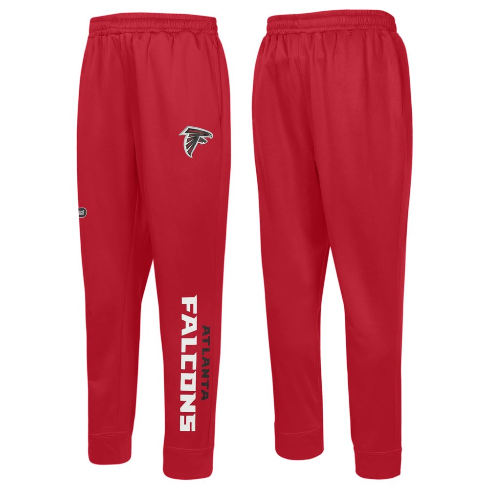 Outerstuff NFL Men's Side Line Elastic Tech Jogger, Atlanta Falcons, Size Medium Team Color