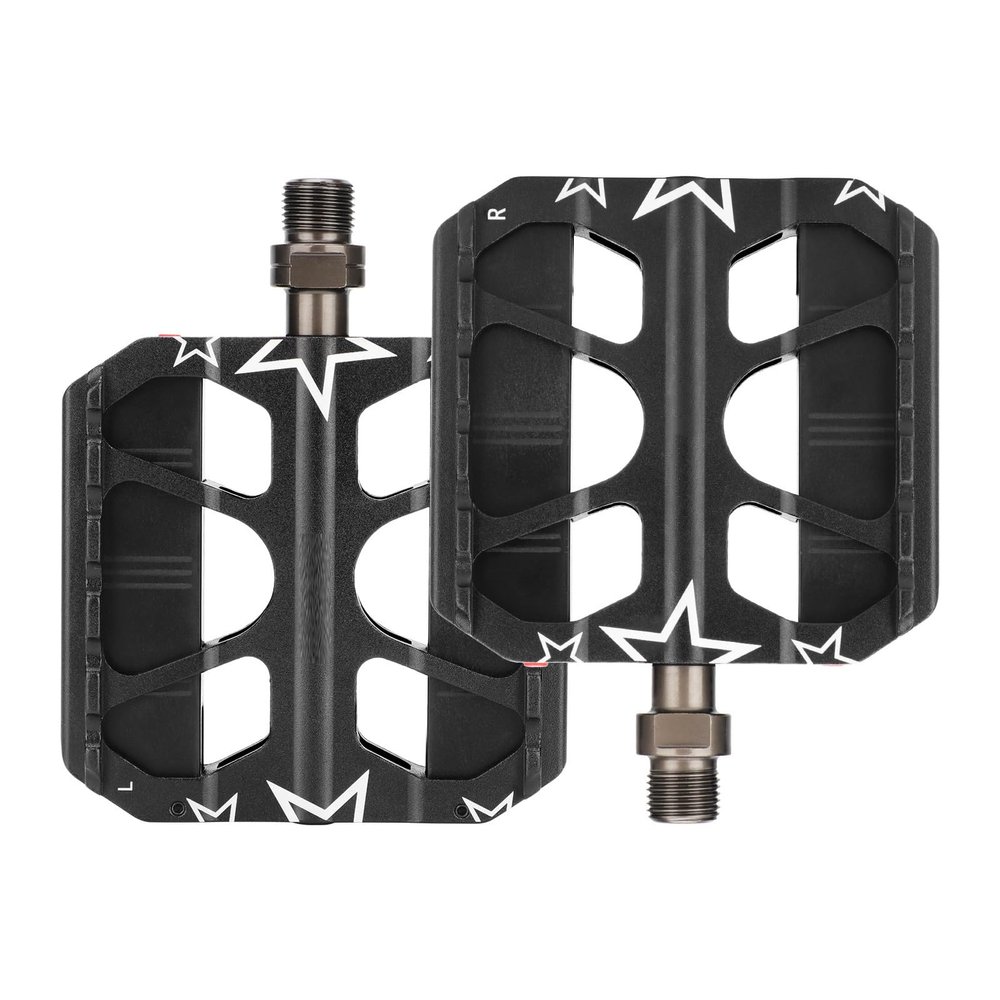 MOMOJIA LED Bicycles Pedal Aluminum Alloy Mountain Bikes Pedals 9/16Inch Bicycles Pedals Antislip Sealed Bearing for Bicycles