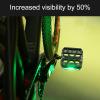 MOMOJIA LED Bicycles Pedal Aluminum Alloy Mountain Bikes Pedals 9/16Inch Bicycles Pedals Antislip Sealed Bearing for Bicycles view 2