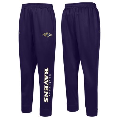Outerstuff NFL Men's Side Line Elastic Tech Jogger, Baltimore Ravens, Size X-Large