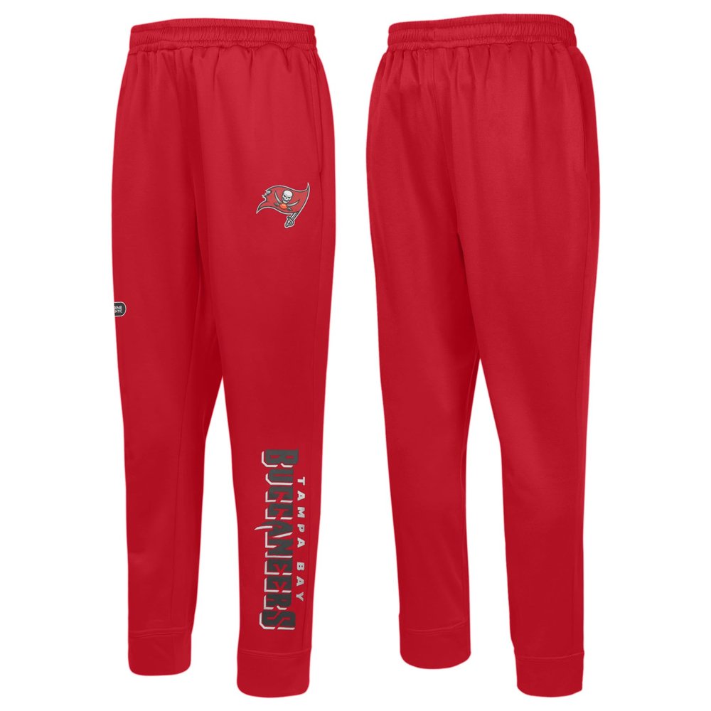 Outerstuff NFL Men's Side Line Elastic Tech Jogger, Tampa Bay Buccaneers, Size Small Team Color