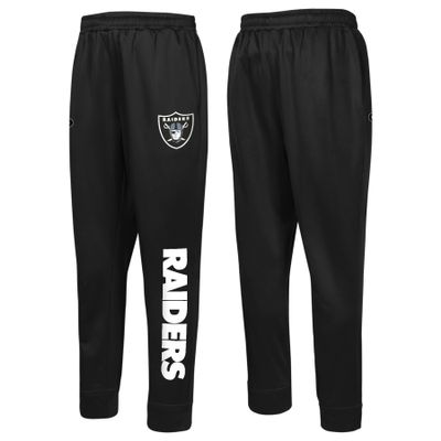 Outerstuff NFL Men's Side Line Elastic Tech Jogger, Las Vegas Raiders, Size Medium Team Color