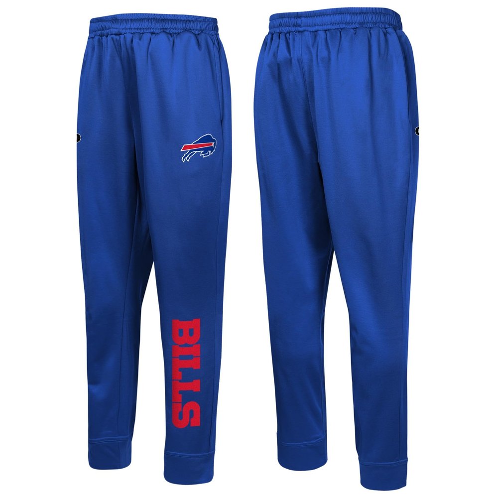 Outerstuff NFL Men's Side Line Elastic Tech Jogger, Buffalo Bills, Size X-Large Team Color