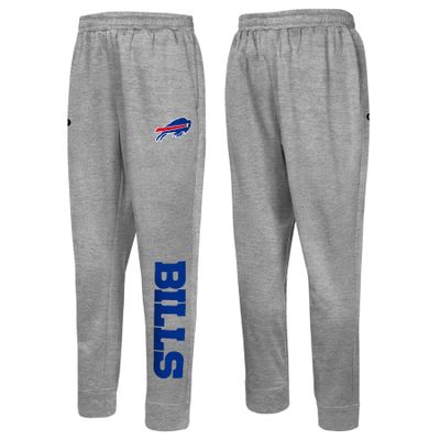 Outerstuff NFL Men's Side Line Elastic Tech Jogger, Buffalo Bills, Size XX-Large Gray