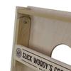 Slick Woody's Professional-Grade Cornhole Boards - 4'x2' Solid Wood Regulation Patriotic Woodgrain Corn Hole Toss Game with 8 Resin Filled Bags view 4