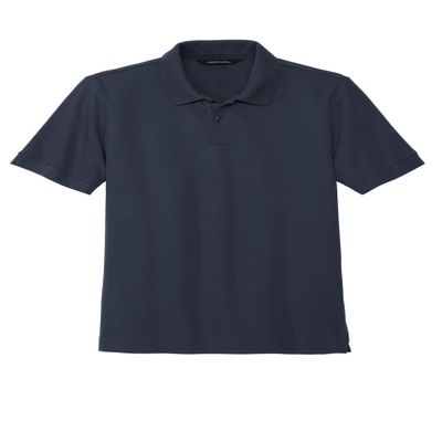 Mercer+Mettle Unisex Stretch Heavyweight Pique Polo | Short Sleeve Collared Shirt for Men & Women, Casual Work Top, Night Navy, Large