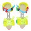 TOBBOMEY 1pair Adjustable Quad Roller Skates for Boys and Girls Easy to Use Boy Girl Skating Shoes Double Row Wheels for Beginners Fun Outdoor Activity Colorful Yellow Design view 1