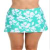 24th & Ocean Women's Swim Skort Swimsuit Bottom, Aquamarine//Marseille Floral, 14 view 1