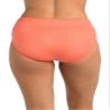 24th & Ocean Women's High Waist Hipster Bikini Swimsuit Bottom, Coral//Solids, 14 view 2