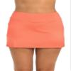 24th & Ocean Women's Swim Skort Swimsuit Bottom, Coral//Solids, 6 view 1