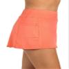 24th & Ocean Women's Swim Skort Swimsuit Bottom, Coral//Solids, 6 view 3