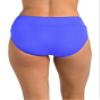 24th & Ocean Women's High Waist Hipster Bikini Swimsuit Bottom, Periwinkle//Solids, 12 view 2