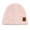 POMIJIAN Knitted Toddler Winter Hat Beanie for Baby Boy Girls Soft Cotton Cute Toddler Beanie Warm Infant Hats Outdoor (US, Age, 3 Years, 8 Years, Pink) view 1