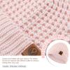 POMIJIAN Knitted Toddler Winter Hat Beanie for Baby Boy Girls Soft Cotton Cute Toddler Beanie Warm Infant Hats Outdoor (US, Age, 3 Years, 8 Years, Pink) view 2