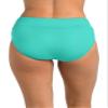 24th & Ocean Women's High Waist Hipster Bikini Swimsuit Bottom, Aquamarine//Solids, 6 view 2