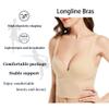 1/2/3 Pack Longline Bras for Women, High Elasticity U-Shaped Back Fixed Chest Pad Bra, Gather Widen Hem Everyday Underwear view 2