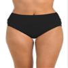 24th & Ocean Women's High Waist Hipster Bikini Swimsuit Bottom, Black//Solids, 10 view 1