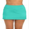 24th & Ocean Women's Swim Skort Swimsuit Bottom, Aquamarine//Solids, 14 view 1